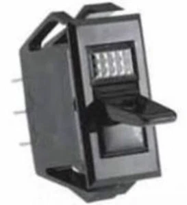 Paquete de 2 actuador de paleta ss1239-bg interruptor spst encendido-apagado 125 voltios lámpara de neón, lente roja - Imagen 1 de 1
