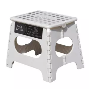 Folding Step Stool -11" Height - Holds up 300 Lbs Lightweight Foldable Steppi... - Picture 1 of 7