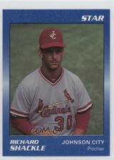 1989 Star Johnson City Cardinals Blue Rick Shackle Richard Shackle #20