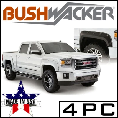 Juego de llamaradas guardabarros delantero/trasero Bushwacker Boss Pocket Style 16-18 GMC Sierra 1500 Foto 1 de 2