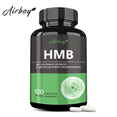 AIRBOY Cápsulas HMB 3000 mg - Quemador de grasa, fuerza músculo y fuerza, aumentar el rendimiento