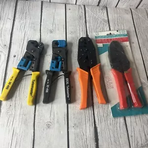 Lot Of 4 Pliers Ideal Telemaster And Ratchet Hex Tool For Fiber Optic Teflon - Picture 1 of 7