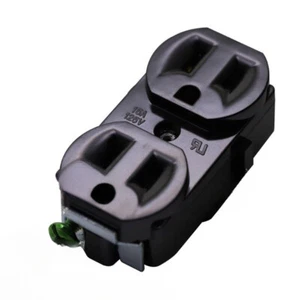 1 PIEZA RONGFENG E-06 Enchufe AU Receptáculo de alimentación AC 10A 125V Negro - Imagen 1 de 4