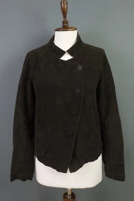 Chaqueta LILITH Marrón Algodón Rayón Botón Manga Larga Talla S/38 Foto 1 de 4