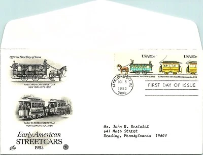 S01-5322, STREET CARS, ** PCS/ARTCRAFT FDC - Image 1 of 2
