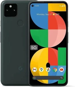 Google Pixel 5a 5G 128GB (Unlocked) G1F8F Mostly Black - New In Box - Picture 1 of 4