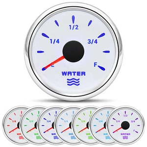 2" 52mm White Water Tank Gauge Water Level Indicator 0-190ohms For Boat Car ATV - Picture 1 of 16