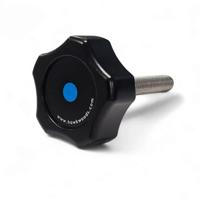 Star Knob Grip M10 x 60mm Male Thread Star Shaped Head Knob Clamping Nut - Image 1 of 4