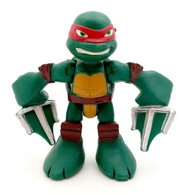 2014 Playmates TMNT Teenage Mutant Ninja Turtles RAPHAEL Action Figure 2.5” - Image 1 of 4