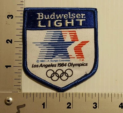 Parche bordado vintage Olympics Budweiser Light Bud 1984 Foto 1 de 2