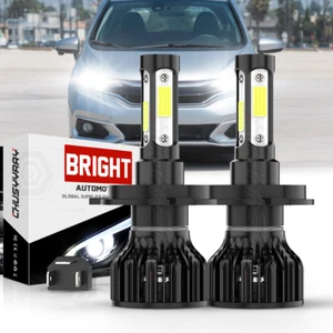 For Honda Fit 2007-2019 2020 - 2x H4 LED Headlight Bulbs Hi/Low Beam 6000K White - Picture 1 of 9