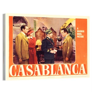 1942 Casablanca (Warner Bros.) Movie Poster or Canvas Home Decor Art Print - Picture 1 of 16