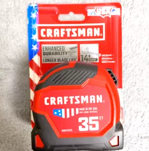 Craftsman 35ft x 1 1/4" Tape Measure CMHT37575 New Made in USA - Picture 1 of 8