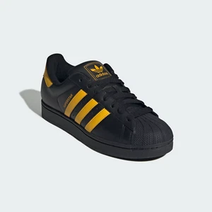 adidas Originals SUPERSTAR II JQ4727 Core Black/Crew Yellow Unisex Sneakers - Picture 1 of 9