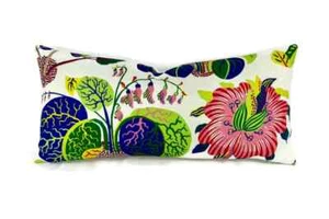 Schumacher EXOTIC BUTTERFLY in Sprint Pillow Cover - 9.5" X 21" - Picture 1 of 3