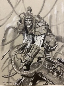 OMEGA RED X-MEN von Arsenio Echevarria Original Kunstzeichnung 8,5x11 (DRUCK) - Bild 1 von 4