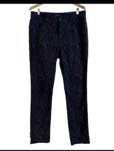 NYDJ Size 12 Leggings Lift Tuck Technology Dark Floral Print Legging Jeans - Picture 1 of 11