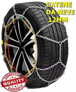 CATENE DA NEVE 12MM 215/65R16 OMOLOGATE - per Renault Trafic - Foto 1 di 1