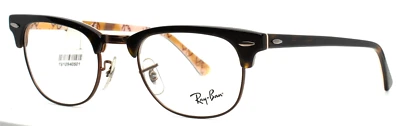RAY BAN RB5154 5650 Tortoise Unisex Oval Full Rim Eyeglasses 49-21-140 B:37 A - Image 1 of 4