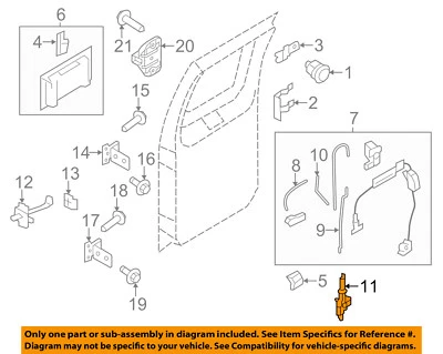 FORD OEM 08-14 E-350 Super Duty Rear Door-Lock Actuator Motor 8C2Z16218A42A - Изображение 1 из 2