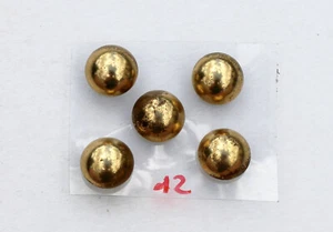 5 BOUTON UNIFORME ANCIEN MILITAIRE – ANGLAIS ALLEMAND BELGE ? DEMI BOULE  D:14mm - Picture 1 of 2