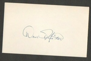 Dan Pfister 3x5 signed auto autographed index note card Kansas City A's