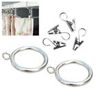 24 Pcs Shower Curtain Hooks Window Curtains For Bedroom Drapes Metal