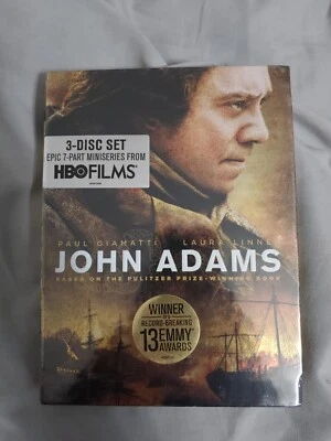 John Adams (DVD, 2008, 3-Disc Set) HBO 7-Part Mini-Series Paul Giamatti NEW - Image 1 of 4