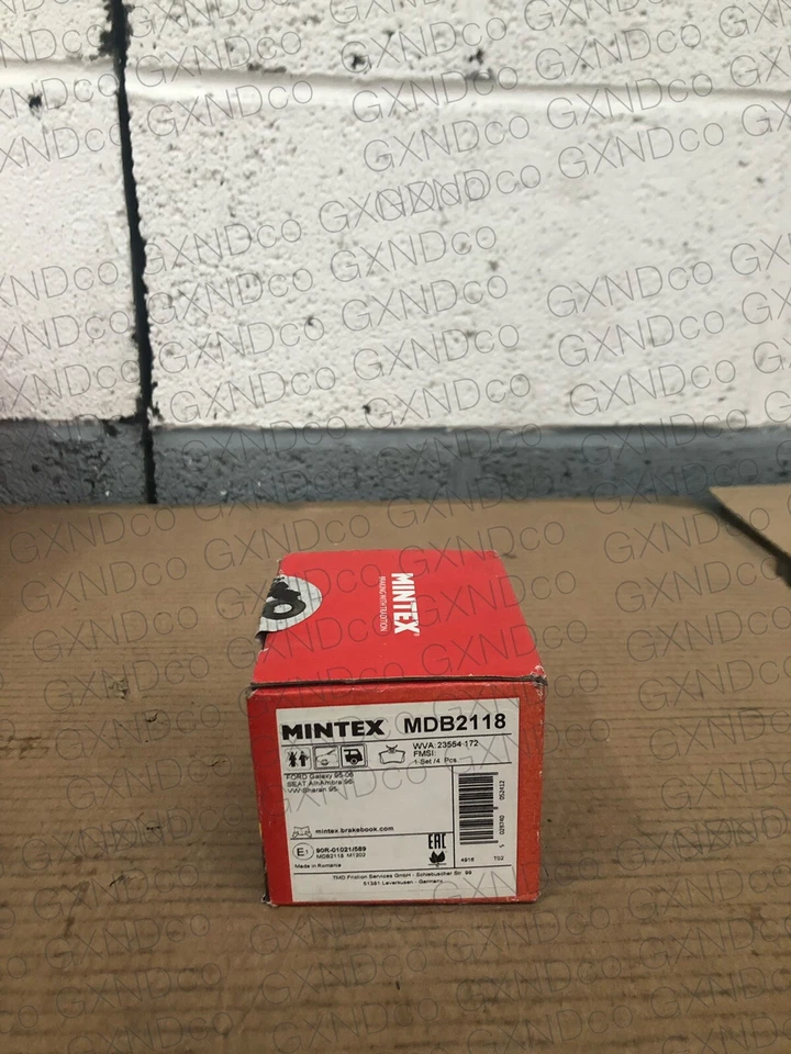 REAR BRAKE PADS SET FITS FORD GALAXY SEAT ALHAMBRA VW SHARAN MINTEX MDB2118 - Image 1 of 2