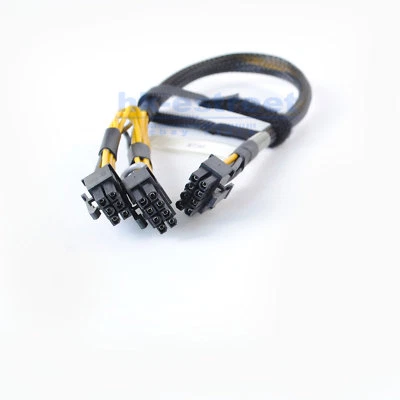 8PIN TO 6+8PIN GPU POWER CABLE FOR DELL POWEREDGE R720/R730 J30DG 9H6FV 35cm - Image 1 of 4