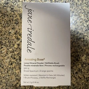 jane iredale Amazing Base Refillable Brush W 2 Refills Warm Brown 0.18 oz. - Picture 1 of 2