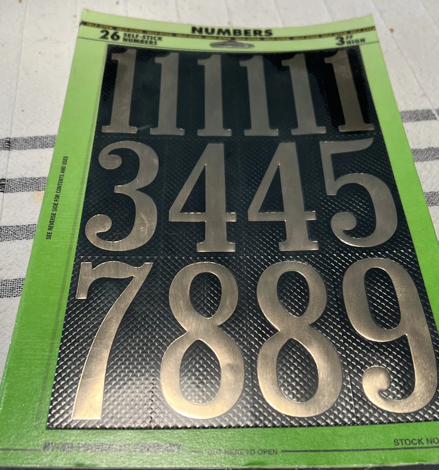 Hy-Ko Vinyl Letters And Numbers Black Self-Adhesive 3/4"