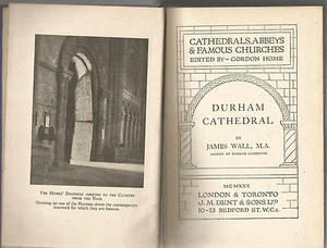 DURHAM CATHEDRAL; James Wall ed.Gordon Home. VINTAGE Dent 1930 edition illustr. - Picture 1 of 2