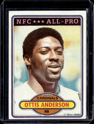 1980 Topps #170 Ottis Anderson NFC All Pro Rookie St. Louis Cardinals EX - Image 1 of 2