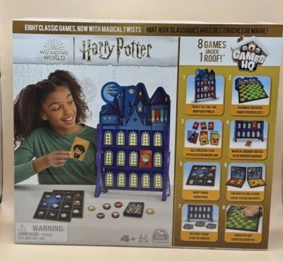 Harry Potter 8 Games Checkers Tic Tac Toe Memory Match Go Fish Bingo - Sealed - Image 1 of 3