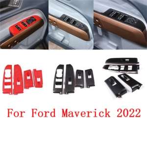 Interruptor de elevación de vidrio para Ford Maverick 2022 botón ajuste marco ABS 4 PIEZAS - Imagen 1 de 35