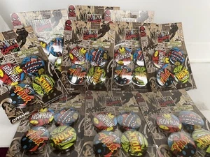 RARE MARVEL 2010 COLLECTABLE PIN PADGE SETS X 10 SEALED SETS OFFICIAL MARVEL - Picture 1 of 14