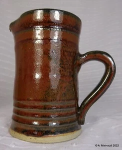 Studio Pottery Stoneware Jug in Brown Glazes inscribed mark ED - Picture 1 of 8