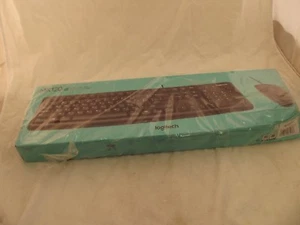 Logitech MK120 Keyboard & Mouse 1000dpi Scroll Wheel Wired 69-2 - Picture 1 of 2