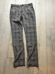 Topman Herren Hose Kariert Gebraucht W 30 L 32 Stretch Skinny Schwarz Grau Fit - Bild 1 von 7