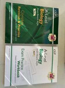 CGP AQA A Level Biology Revision Guide plus CGP AQA Exam Practice Workbook - Picture 1 of 7