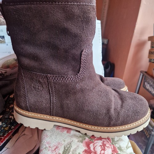 Timberland stivali comodi da donna scamosciati marroni UK 4 EU 37