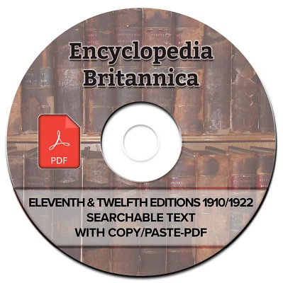 ENCYCLOPEDIA BRITANNICA-11TH & 12TH EDITIONS-All 32 Volumes-Reference Books-DVD - Image 1 of 4