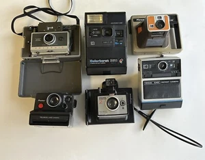 6 Vintage ungeprüfte Kameras Kodak EK6, Colorburst 350, Polaroid Pronto, 340, Square - Bild 1 von 9