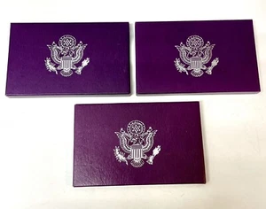 3 U.S. Mint Proof Sets, 1988, 89, 90 W/COA And Government Issued Jackets - Picture 1 of 8