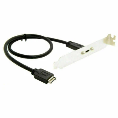 USB 3.1 Front Panel Header to USB-C Type-C Female Extension Cable 40cm Screw - Image 1 of 4
