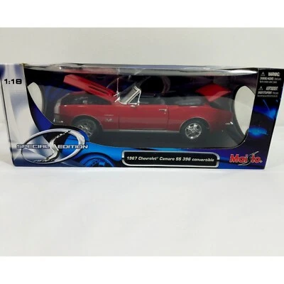 Chevrolet Camaro SS396 1967 Bolero rojo negro interior 1:18 coche diecast Foto 1 de 4