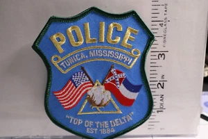 police patch  TUNICA POLICE MISSISSIPPI GREEN BORDERS - Picture 1 of 1