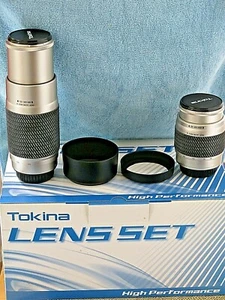 2 Lens Pro Kit: TOKINA 28-80mm and 100-300mm AF Zoom Lenses for Sony A, Minolta - Picture 1 of 9