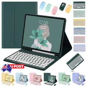 For iPad A16 11th Generation 2025 Wireless Keyboard Mouse Case Flip Stand Cover - Picture 1 of 61